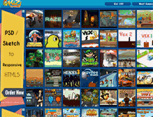 Tablet Screenshot of kizi100games.net